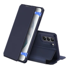 Заредете изображение във визуализатора на галерията – DUX DUCIS Skin X Bookcase type case for Samsung Galaxy S21 FE blue - TopMag
