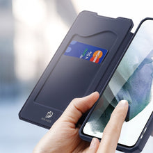 Заредете изображение във визуализатора на галерията – DUX DUCIS Skin X Bookcase type case for Samsung Galaxy S21 FE blue - TopMag
