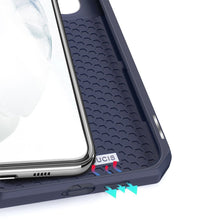 Заредете изображение във визуализатора на галерията – DUX DUCIS Skin X Bookcase type case for Samsung Galaxy S21 FE blue - TopMag
