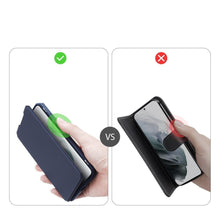Заредете изображение във визуализатора на галерията – DUX DUCIS Skin X Bookcase type case for Samsung Galaxy S21 FE blue - TopMag
