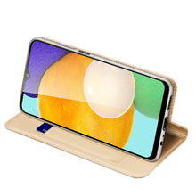 Заредете изображение във визуализатора на галерията – Dux Ducis Skin Pro Bookcase type case for Samsung Galaxy A03s golden - TopMag
