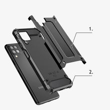 Заредете изображение във визуализатора на галерията – Hybrid Armor Case Tough Rugged Cover for Samsung Galaxy A22 4G blue - TopMag
