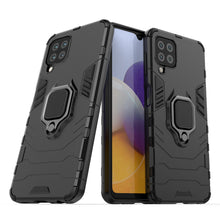 Заредете изображение във визуализатора на галерията – Ring Armor Case Kickstand Tough Rugged Cover for Samsung Galaxy A22 4G black - TopMag
