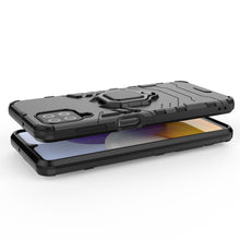 Заредете изображение във визуализатора на галерията – Ring Armor Case Kickstand Tough Rugged Cover for Samsung Galaxy A22 4G black - TopMag
