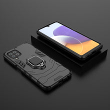 Заредете изображение във визуализатора на галерията – Ring Armor Case Kickstand Tough Rugged Cover for Samsung Galaxy A22 4G black - TopMag
