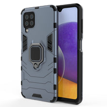 Заредете изображение във визуализатора на галерията – Ring Armor Case Kickstand Tough Rugged Cover for Samsung Galaxy A22 4G blue - TopMag
