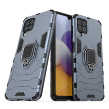 Заредете изображение във визуализатора на галерията – Ring Armor Case Kickstand Tough Rugged Cover for Samsung Galaxy A22 4G blue - TopMag
