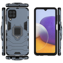 Заредете изображение във визуализатора на галерията – Ring Armor Case Kickstand Tough Rugged Cover for Samsung Galaxy A22 4G blue - TopMag
