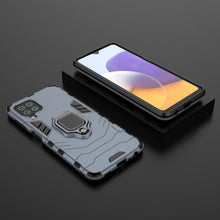 Заредете изображение във визуализатора на галерията – Ring Armor Case Kickstand Tough Rugged Cover for Samsung Galaxy A22 4G blue - TopMag
