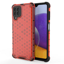 Заредете изображение във визуализатора на галерията – Honeycomb Case armor cover with TPU Bumper for Samsung Galaxy A22 4G red - TopMag
