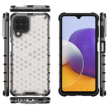 Заредете изображение във визуализатора на галерията – Honeycomb Case armor cover with TPU Bumper for Samsung Galaxy A22 4G transparent - TopMag
