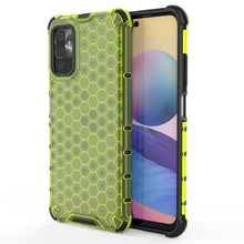 Заредете изображение във визуализатора на галерията – Honeycomb Case armor cover with TPU Bumper for Xiaomi Redmi Note 10 5G / Poco M3 Pro green - TopMag
