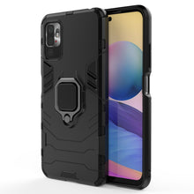Заредете изображение във визуализатора на галерията – Ring Armor Case Kickstand Tough Rugged Cover for Xiaomi Redmi Note 10 5G / Poco M3 Pro black - TopMag
