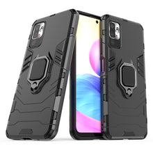 Заредете изображение във визуализатора на галерията – Ring Armor Case Kickstand Tough Rugged Cover for Xiaomi Redmi Note 10 5G / Poco M3 Pro black - TopMag
