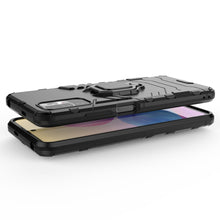 Заредете изображение във визуализатора на галерията – Ring Armor Case Kickstand Tough Rugged Cover for Xiaomi Redmi Note 10 5G / Poco M3 Pro black - TopMag
