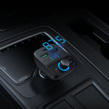 Заредете изображение във визуализатора на галерията – Ugreen FM Transmitter Bluetooth 5.0 MP3 car charger 3x USB TF micro SD 4.8 A black (CD229) - TopMag
