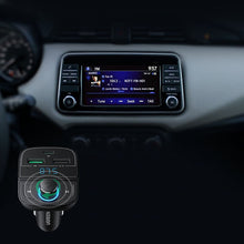 Заредете изображение във визуализатора на галерията – Ugreen FM Transmitter Bluetooth 5.0 MP3 car charger 3x USB TF micro SD 4.8 A black (CD229) - TopMag
