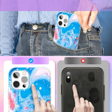 Заредете изображение във визуализатора на галерията – Kingxbar Watercolor Series color case for iPhone 12 Pro Max Blue-pink - TopMag
