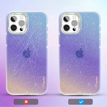 Заредете изображение във визуализатора на галерията – Kingxbar Ombre Case Back Cover for iPhone 12 Pro Max Blue-violet - TopMag
