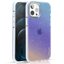 Заредете изображение във визуализатора на галерията – Kingxbar Ombre Case Back Cover for iPhone 12 Pro / iPhone 12 Blue-violet - TopMag
