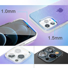 Заредете изображение във визуализатора на галерията – Kingxbar Ombre Case Back Cover for iPhone 12 Pro / iPhone 12 Blue-violet - TopMag
