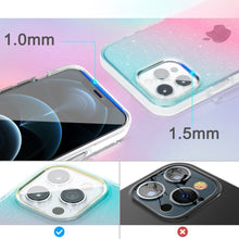 Заредете изображение във визуализатора на галерията – Kingxbar Ombre Case Back Cover for iPhone 12 Pro Max Blue-pink - TopMag
