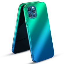 Заредете изображение във визуализатора на галерията – Kingxbar Aurora Series hard case for iPhone 12 Pro Max blue-green - TopMag
