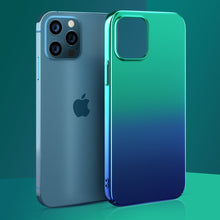 Заредете изображение във визуализатора на галерията – Kingxbar Aurora Series hard case for iPhone 12 Pro Max blue-green - TopMag
