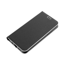 Заредете изображение във визуализатора на галерията – Forcell luna carbon тип книга за samsung a03 black - TopMag
