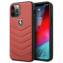 Заредете изображение във визуализатора на галерията – Ferrari FEHQUHCP12LRE iPhone 12 Pro Max 6,7" czerwony/red hardcase Off Track Quilted - TopMag
