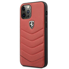 Заредете изображение във визуализатора на галерията – Ferrari FEHQUHCP12LRE iPhone 12 Pro Max 6,7" czerwony/red hardcase Off Track Quilted - TopMag
