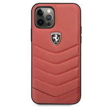 Заредете изображение във визуализатора на галерията – Ferrari FEHQUHCP12LRE iPhone 12 Pro Max 6,7" czerwony/red hardcase Off Track Quilted - TopMag

