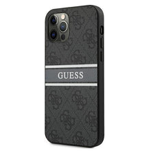 Заредете изображение във визуализатора на галерията – Guess GUHCP12L4GDGR iPhone 12 Pro Max 6,7" szary/grey hardcase 4G Stripe - TopMag
