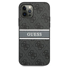 Заредете изображение във визуализатора на галерията – Guess GUHCP12L4GDGR iPhone 12 Pro Max 6,7" szary/grey hardcase 4G Stripe - TopMag
