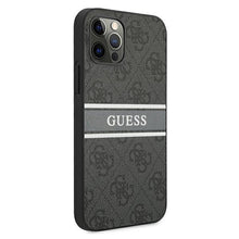 Заредете изображение във визуализатора на галерията – Guess GUHCP12L4GDGR iPhone 12 Pro Max 6,7" szary/grey hardcase 4G Stripe - TopMag
