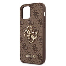 Заредете изображение във визуализатора на галерията – Guess GUHCP12L4GMGBR iPhone 12 Pro Max 6,7" brązowy/brown hardcase 4G Big Metal Logo - TopMag
