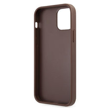 Заредете изображение във визуализатора на галерията – Guess GUHCP12L4GMGBR iPhone 12 Pro Max 6,7" brązowy/brown hardcase 4G Big Metal Logo - TopMag
