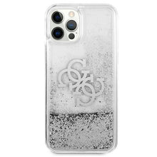 Заредете изображение във визуализатора на галерията – Guess GUHCP12LLG4GSI iPhone 12 Pro Max 6,7" srebrny/silver hardcase 4G Big Liquid Glitter - TopMag
