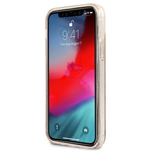 Заредете изображение във визуализатора на галерията – Guess GUHCP12LPCUGL4GGO iPhone 12 Pro Max 6,7" złoty/gold hard case Glitter 4G Big Logo
