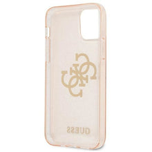 Заредете изображение във визуализатора на галерията – Guess GUHCP12LPCUGL4GGO iPhone 12 Pro Max 6,7" złoty/gold hard case Glitter 4G Big Logo
