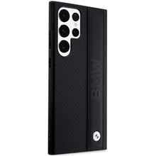 Заредете изображение във визуализатора на галерията – Original faceplate case BMW BMHCS23L22RDPK for SAMSUNG S23 Ultra (Textured and Big Logo Stripe / black)
