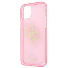 Заредете изображение във визуализатора на галерията – Guess GUHCP12LPCUGL4GPI iPhone 12 Pro Max 6,7" różowy/pink hard case Glitter 4G Big Logo - TopMag
