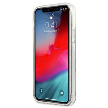 Заредете изображение във визуализатора на галерията – Guess GUHCP12LPCUGL4GTR iPhone 12 Pro Max 6,7" transparent hard case Glitter 4G Big Logo - TopMag

