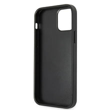 Заредете изображение във визуализатора на галерията – Guess GUHCP12LSA4GGBK iPhone 12 Pro Max 6,7" czarny/black hardcase Saffiano 4G Metal Logo - TopMag

