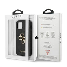 Заредете изображение във визуализатора на галерията – Guess GUHCP12LSA4GGBK iPhone 12 Pro Max 6,7" czarny/black hardcase Saffiano 4G Metal Logo - TopMag
