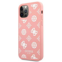 Заредете изображение във визуализатора на галерията – Guess GUHCP12MLSPEWPI iPhone 12/12 Pro 6,1" różowy/pink hard case Peony Collection - TopMag

