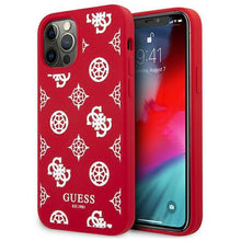 Заредете изображение във визуализатора на галерията – Guess GUHCP12MLSPEWRE iPhone 12/12 Pro 6,1" czerwony/red hard case Peony Collection - TopMag
