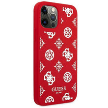 Заредете изображение във визуализатора на галерията – Guess GUHCP12MLSPEWRE iPhone 12/12 Pro 6,1" czerwony/red hard case Peony Collection - TopMag
