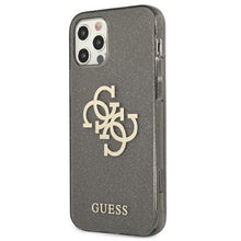 Заредете изображение във визуализатора на галерията – Guess GUHCP12MPCUGL4GBK iPhone 12/12 Pro 6,1" czarny/black hard case Glitter 4G Big Logo - TopMag
