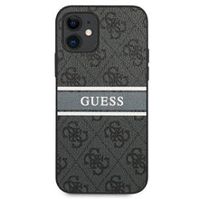 Заредете изображение във визуализатора на галерията – Guess GUHCP12S4GDGR iPhone 12 mini 5,4" szary/grey hardcase 4G Stripe - TopMag
